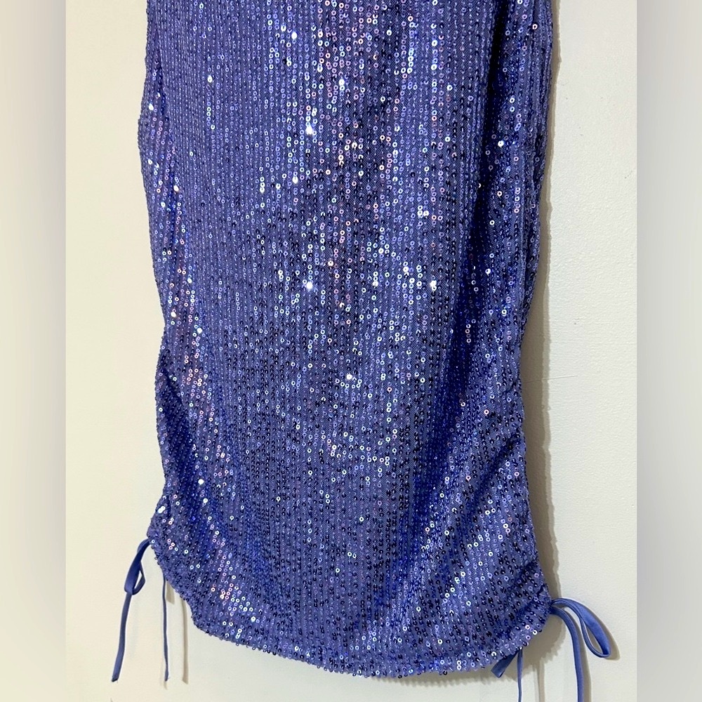 Wild Fable Strapless Purple Sequin Dress - Picture 5 of 8